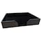 Dacasso Black Leatherette 17" x 14" Conf. Pad Holder without Coaster Holders A1363 - alternate 3
